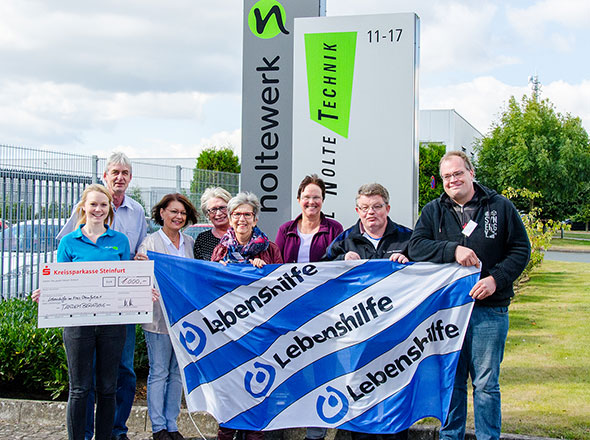 Spendenübergabe der Nolte-Gruppe an die Lebenshilfe Greven