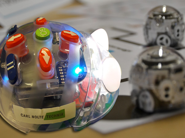 Mini-Roboter des Projektes Digitales Lernen der St.Martini-Schule Greven